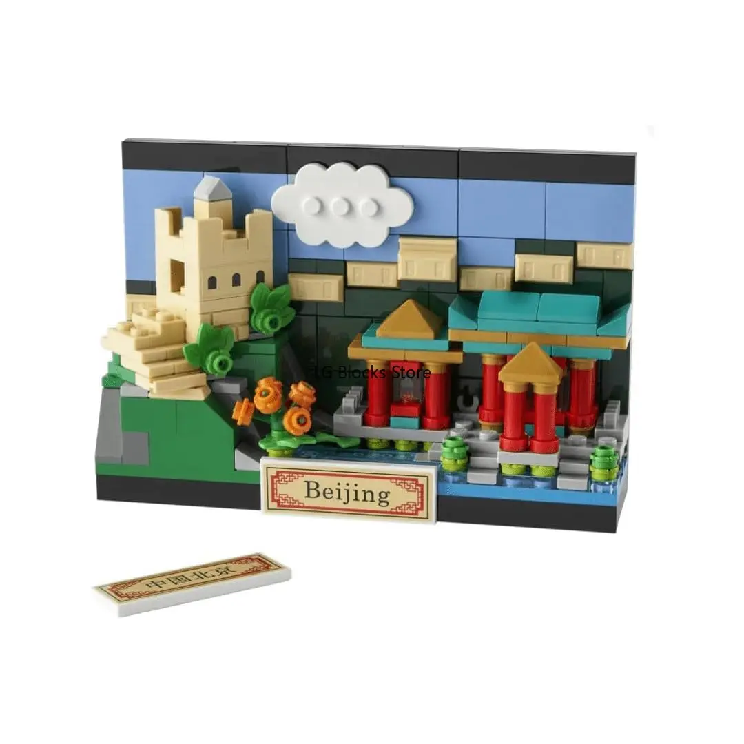 LEGO 크리에이터 40654 베이징 엽서 빌딩 세트, 빌딩 블록 장난감, 어린이 생일 선물 (276 개)