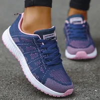 Fashion Women's Sneaker Casual Women Flats Shoes Woman Trainers Casual Sneaker Woman Lace Up Tennis Female Sneaker Woman