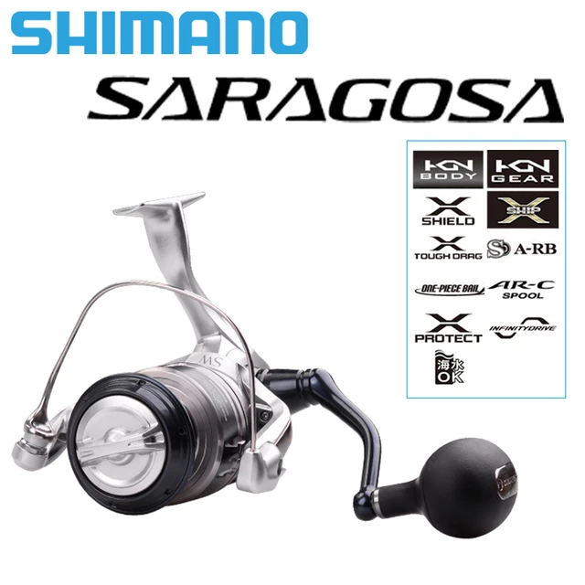 Shimano 2020 SARAGOSA SW 5000-25000 5/1BB Spinning Fishing Reels Surfcast  Saltwater Sea Trolling Reels