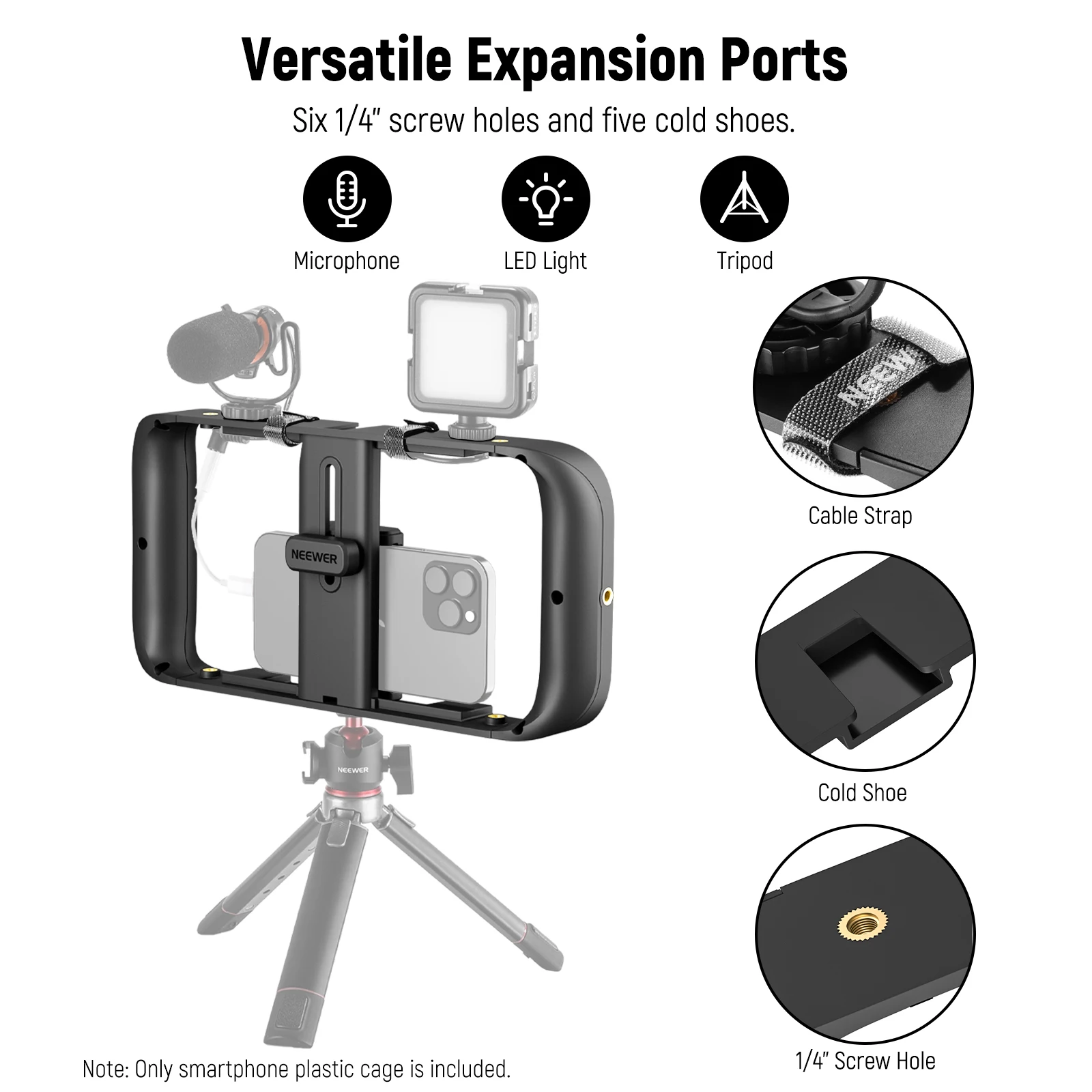 Cabling - CABLING®Poignée/Stabilisateur Smartphone Universel