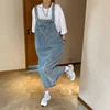 Spring Summer Denim Overall Dress Women Sleeveless Jeans Dresses Fashion Female Solid Slip Casual Loose Spaghetti Strap Dresses 1