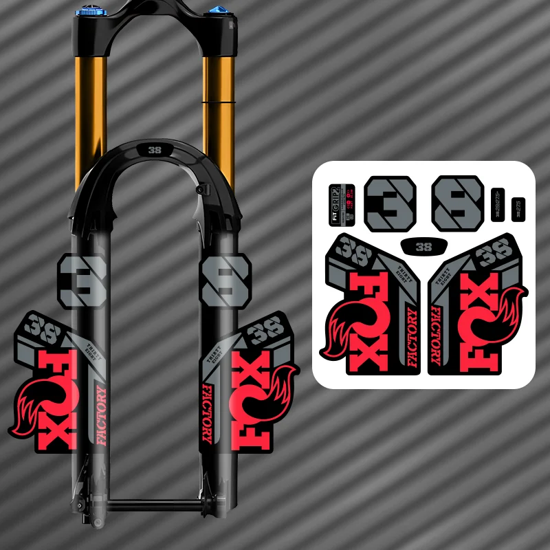 ENDURO Waterproof Front Fork Sticker Set - Durable Bike Decals and Protective Film for MTB and DH