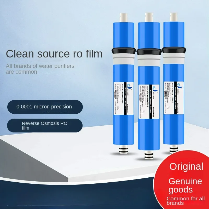 75/100GPD Kitchen RO Membrane Reverse Osmosis Replacement Water System Filter Purification Water Filtration Reduce Bacteria 2Pcs