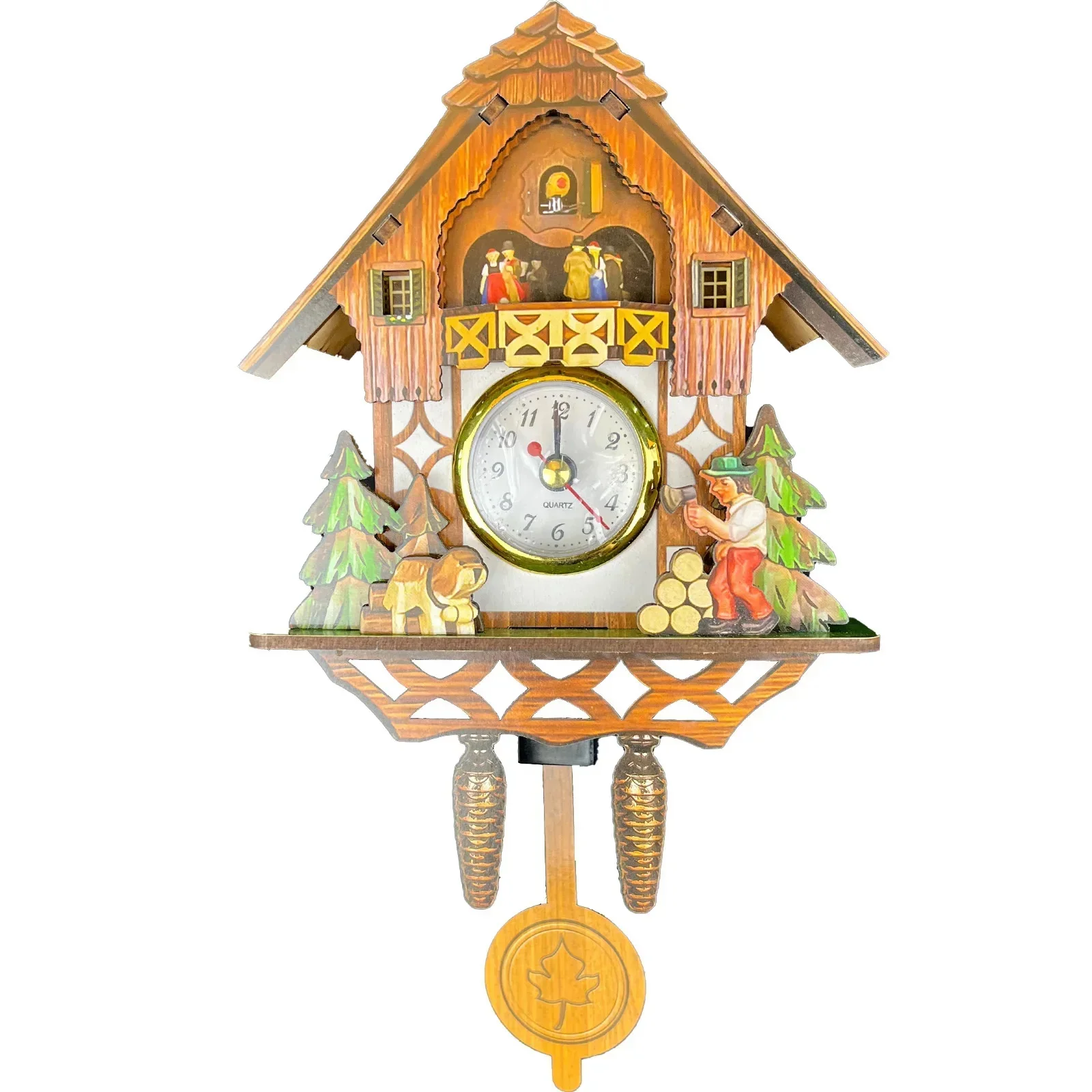 Wooden Hanging Wall Clock Bird Alarm Clock Cuckoo Clocks For Home Decoration Quartz Watch Decorative Home Decor - 3