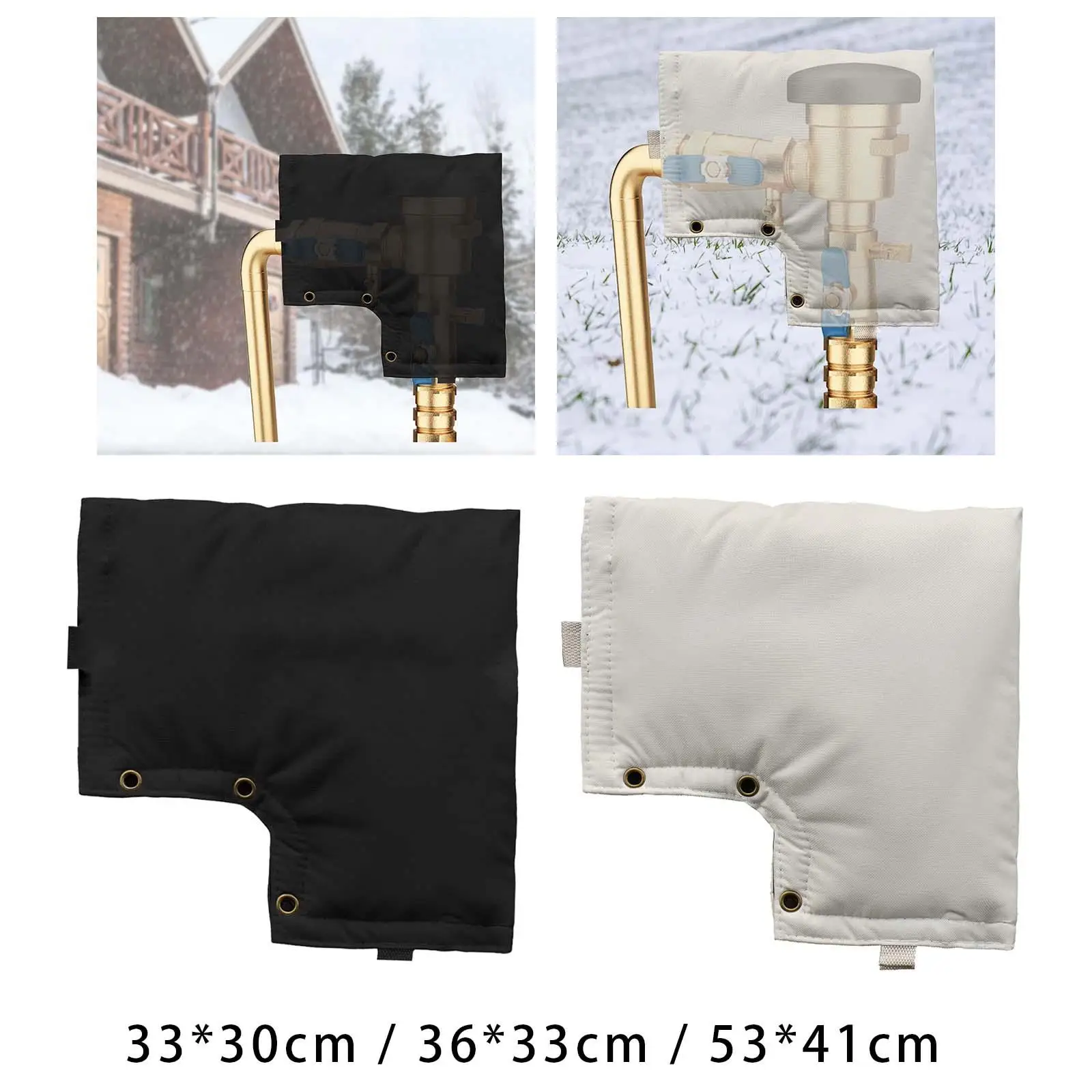 

Backflow Preventer Cover Insulated, Irrigation Backflow Covers Pipe Freeze Protection Wrap Winter Head Cover for Outside