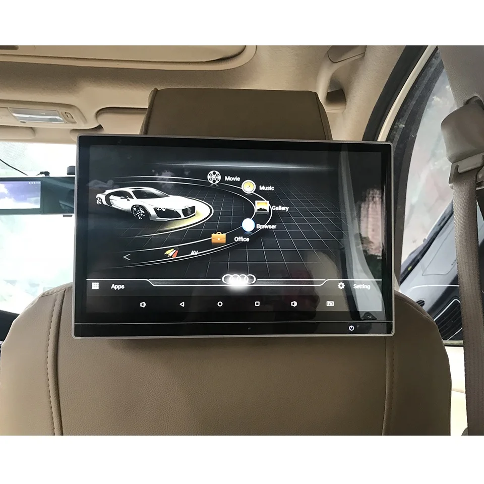 Auto Android 10 Kopfstütze Monitor Hinten Sitz Video Für AUDI A1 A3 A5 A4  B8 B6 B7 B5 B9 TT q3 Q5 Q7 Q8 Unterhaltung System Player - AliExpress