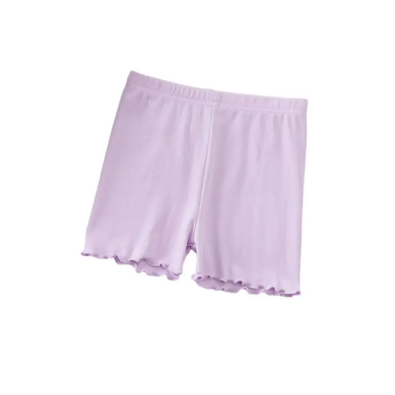 여아용 레이스 코튼 스트레치 안전 바지, 3-14 세 여아 스커트, 걷기 방지 바닥 바지, 여아 플랫 팬츠 반바지