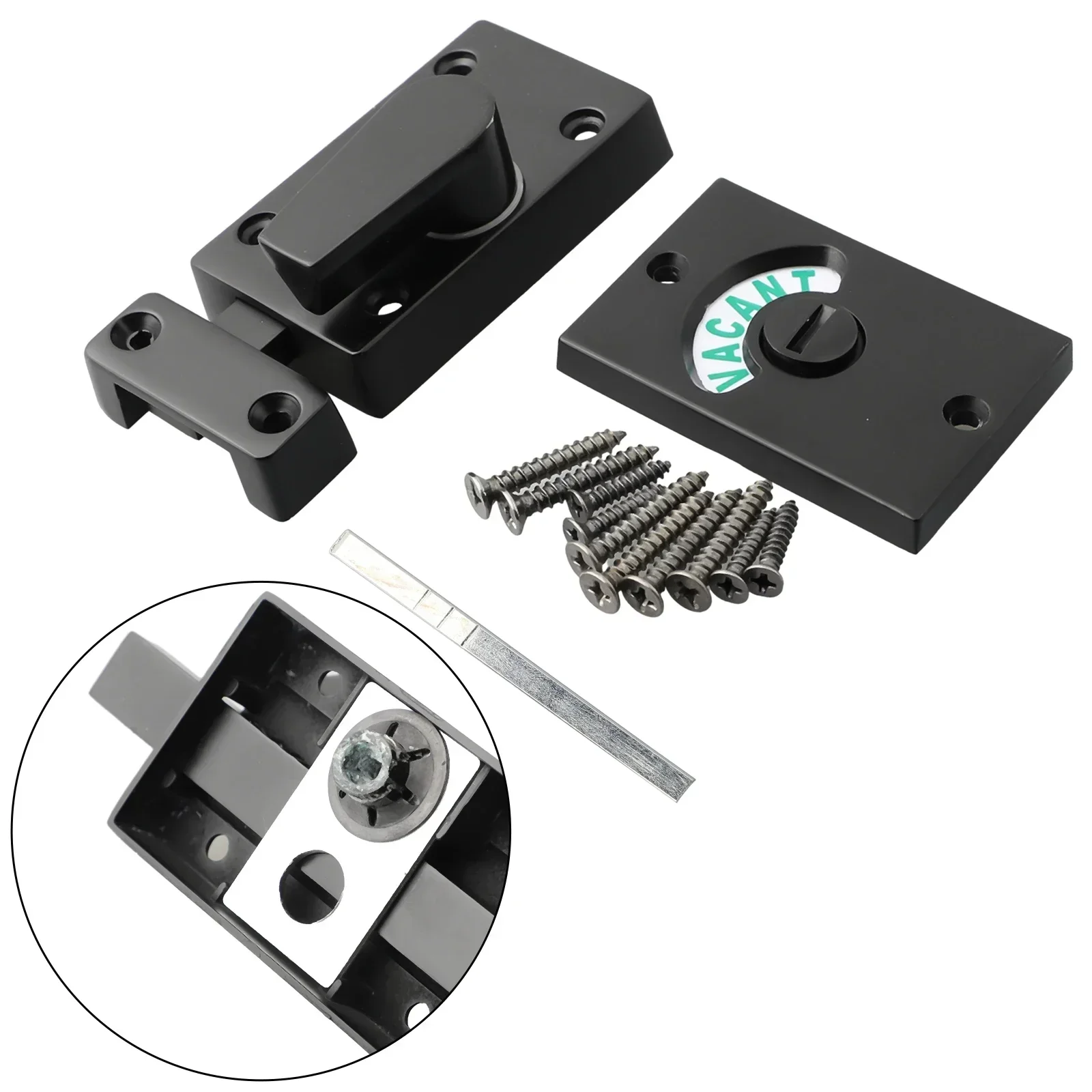 Toilet Indicator Bolt Vacant Engaged Bathroom Privacy WC Toilet Door Lock Shower Cubicles Indicator Door Lock Hardware door lock