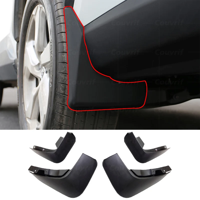 

4PC Car Tire Fender Mud Flap For Jaguar F-PACE C-X17 2016-2019 Anti-splash Splash Guards Auto Exterior Mudguards Car Accessoires