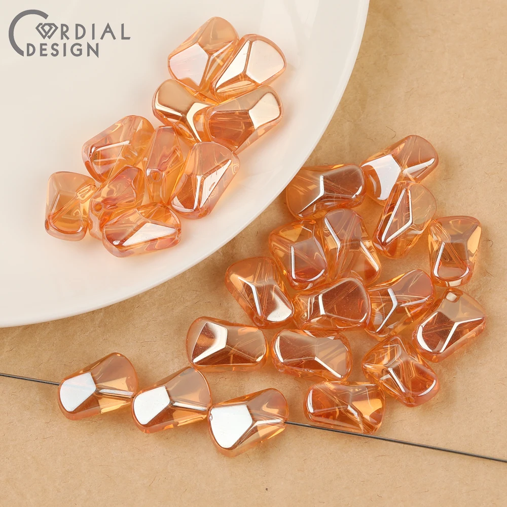 Cordial Design 10*16MM 200pcs Hand Made/DIY Glass Bead/Beads Making/Aurora Effect/Irregular Shape/Jewelry Findings & Components - cordial