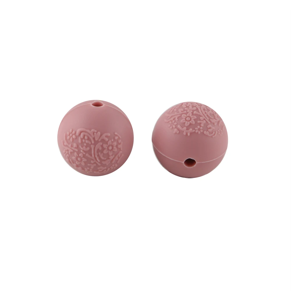 Set of 10 Embossed Silicone Craft Balls - 15mm
