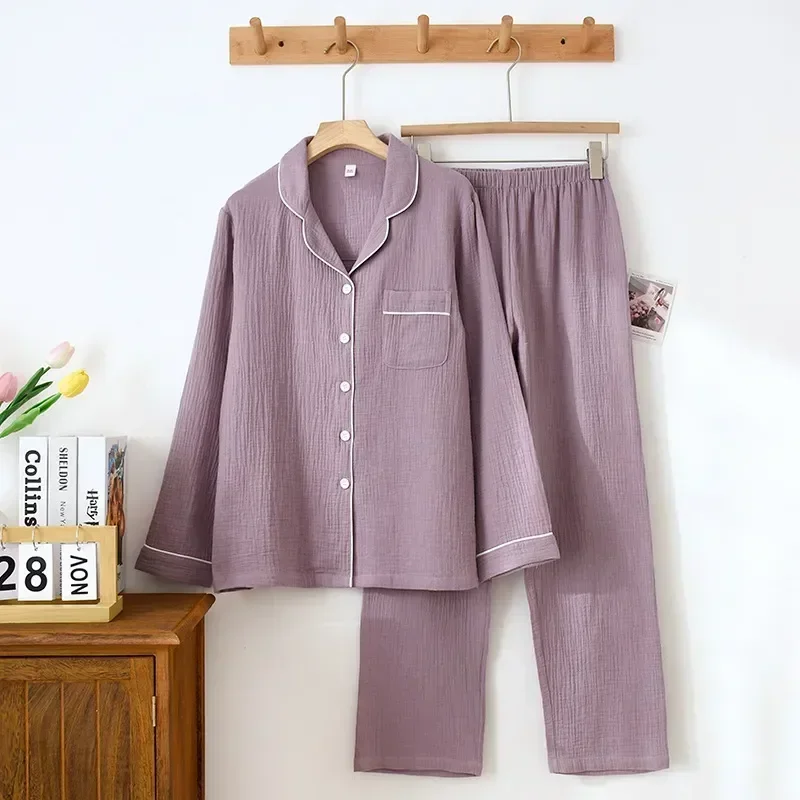 

Lover Mens Sleeve Yarn Long Couple Cotton Sets Sleep Sleepwear Loungewear Nightwear Pajama Trousers Pyjama For Pijamas