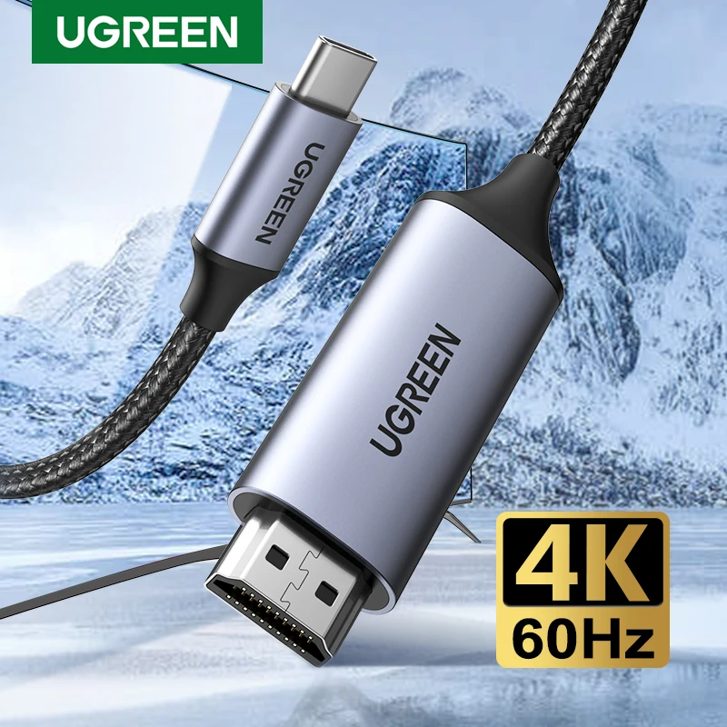 UGREEN USB C cavo HDMI 4K 60HZ per TV tipo C adattatore HDMI per PC Macbook Pro iPad Samsung Galaxy XPS Pixelbook cavo USB C