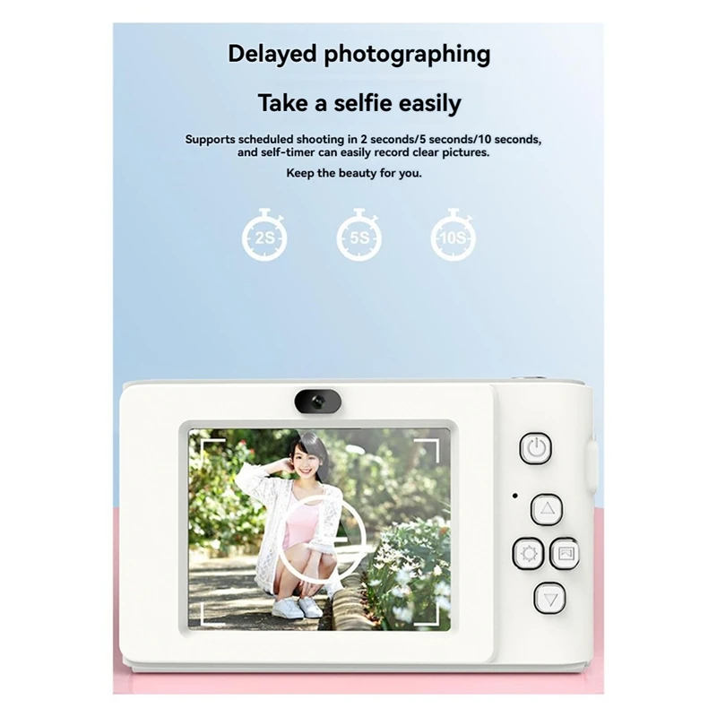 A73E-4K Camera Student Digital Ultra-Thin Anti-Shake Smart Zoom Portable Retro Camera