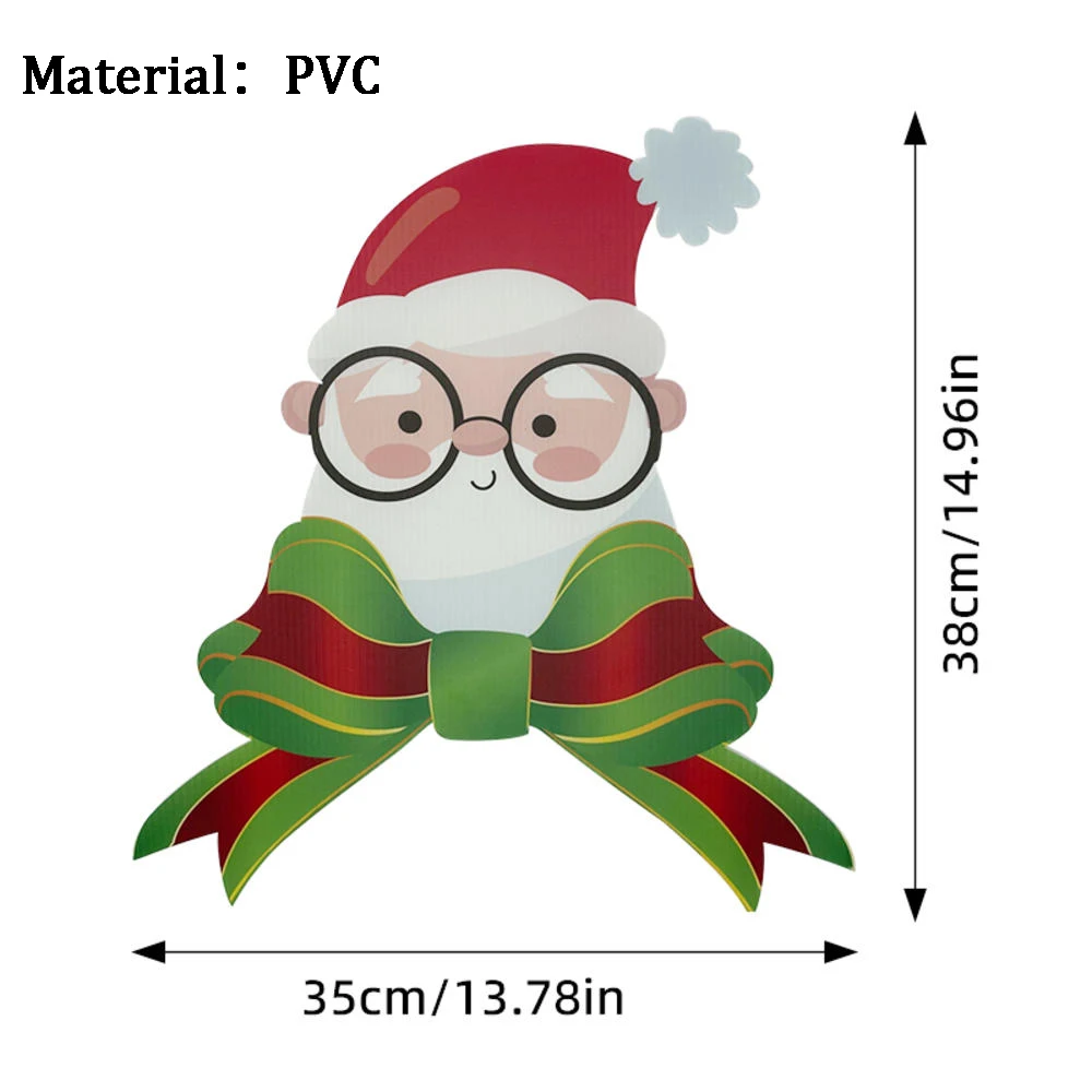 Piquets De Jardin Gnomes De Noël En Acrylique 30x27 Cm - Décorations Extérieures Résistantes Aux Intempéries, Cadeau Festif