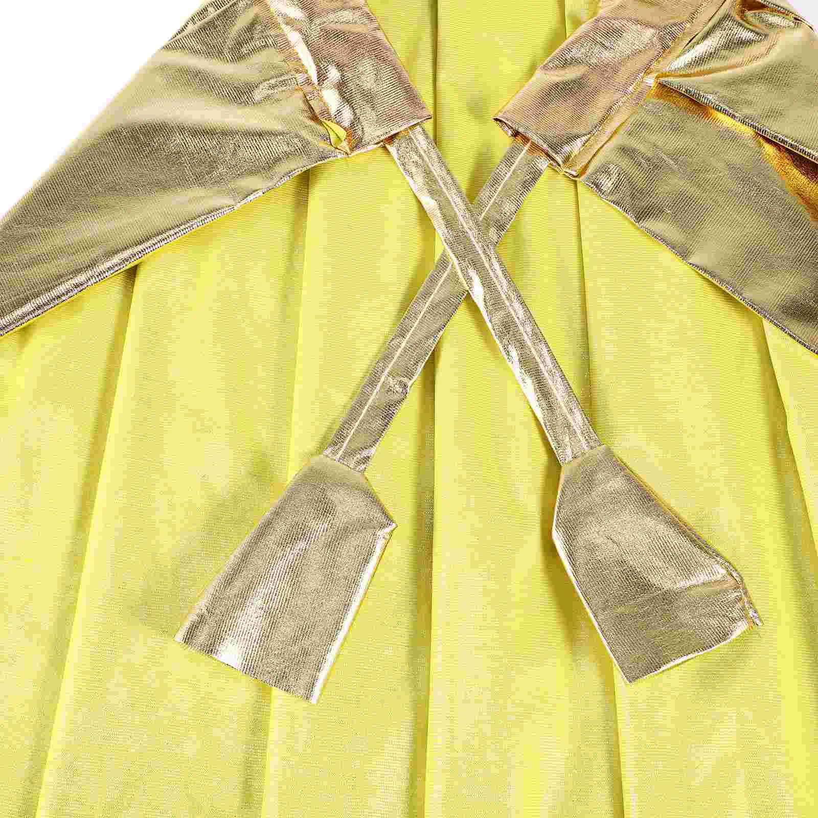 Adults Gold Gilding Cloak Cape Party Accessory for Halloween Cosplay Costume Party