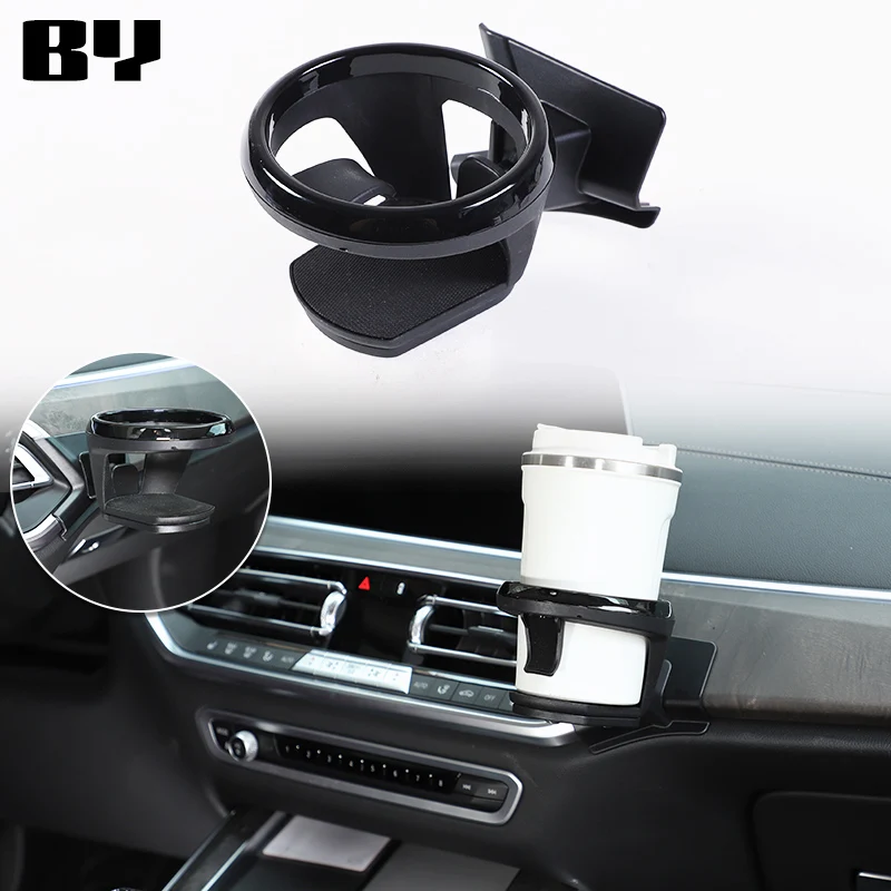 

Hot Car-styling ABS Air Outlet Water Cup Holders For BMW X5 X6 G05 G06 2019 2020 2021 2022