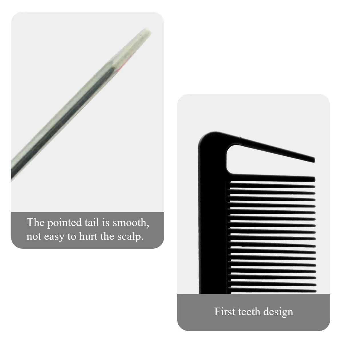 1Pcs Black Pointed Tail Salon Hairdressing Hair Styling Anti-static Comb Heat-resistant Salon Supplies Professional Hairdressing 2