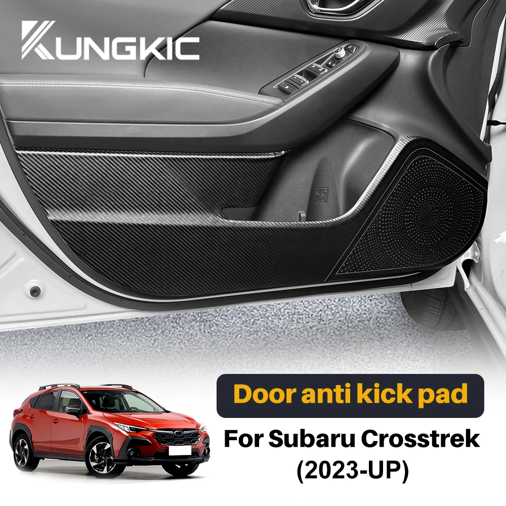 

Sticker For Subaru Crosstrek 2023 2024 Car Anti-kick Pad Suede Leather Carbon Edge Pad Accessories Car Door Interior Protection