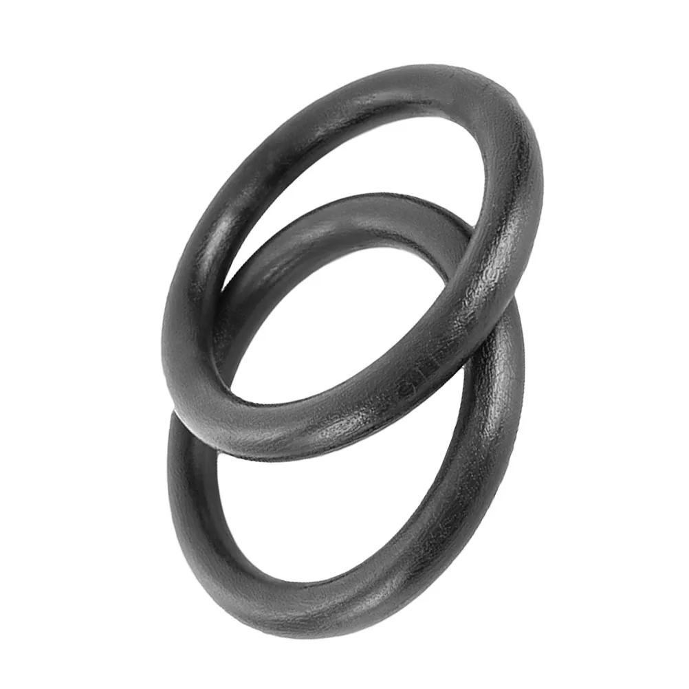 Gymnastic Rings ABS Fitness Gym Rings Pull-Up Gymnastic Ring For Body Strength Chin Up Training Workout (Black) gymnastic rings
