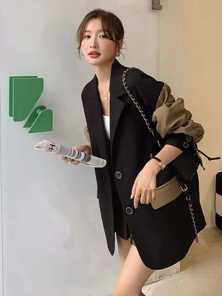 blazer spring patchwork