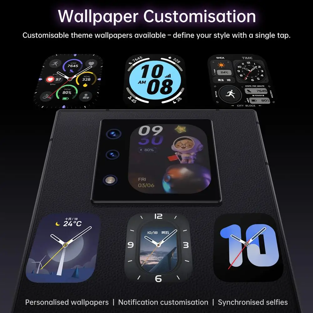 Unihertz Titan 2 QWERTY Physical Keyboard Phone 12GB 512GB 4.5'' + 2'' Display Android 15 Dimensity 7300 50MP 5G Smartphone