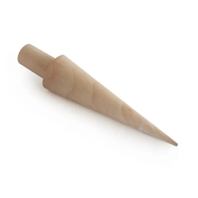367A Wooden Ice Cream Cone Mold DIY Egg Roll Omelet Roller Pastry Roll Baking ice mold,ice cream cone holder