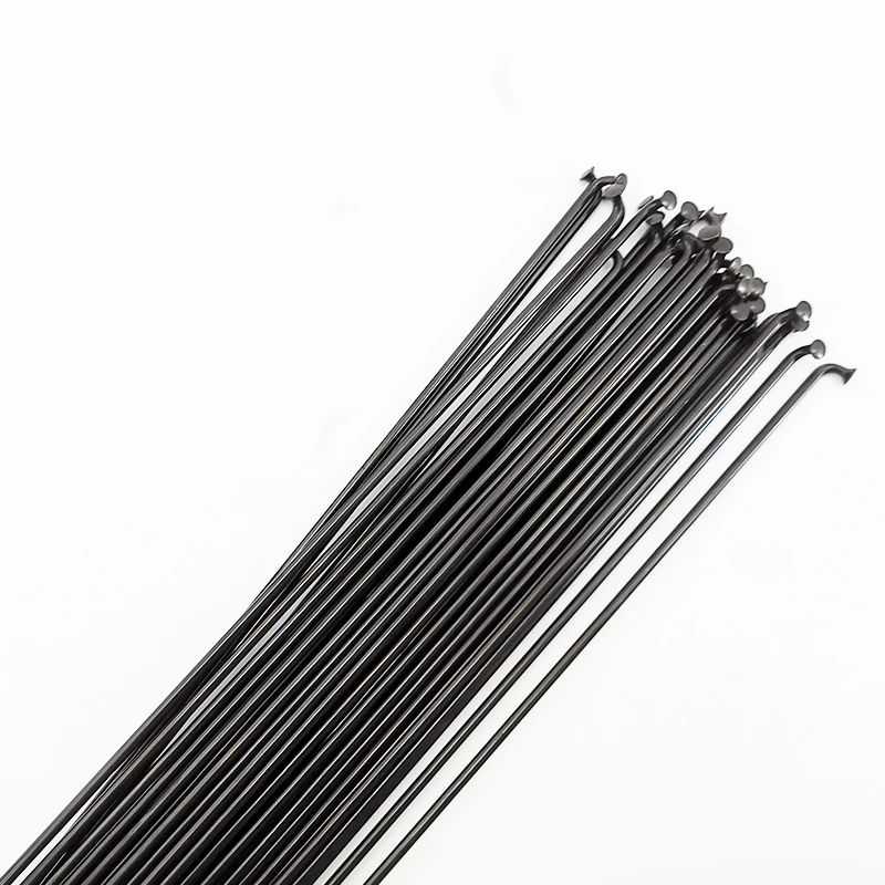 Bicycle parts Bicycle spokes Bike spokes nipples 14G Stainless Steel Bike Spokes MTB Bicycle J Bent Spokes 2mm With Nipples 40-350mm