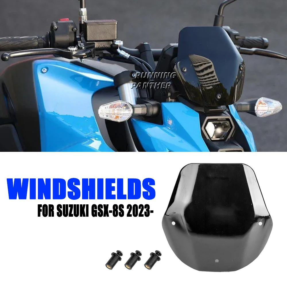 

GSX8S Motorcycle Accessories Front Windshields Wind Screen Visor Deflector Black For Suzuki GSX-8S gsx-8s 2023 2024