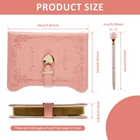 Diary with Lock and Keys 360 Pages Journal with Lock B6 Size PU Leather Locking Diary with Pen Cute Journal Set for Kids Women 2