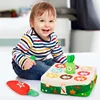 Baby Early Education Learning Montessori Toys Number Shape Color Matching Pull Carrot Plush Toys for Boy Girl Children Gift 1