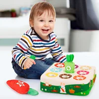 Baby Early Education Learning Montessori Toys Number Shape Color Matching Pull Carrot Plush Toys for Boy Girl Children Gift 1