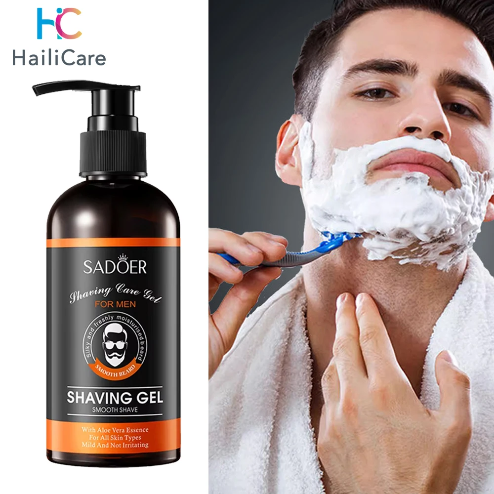 Shaving Gel Beard Softening Shaving Smooth Roots Cleanses Moisturizes Cream Protecting Shaver Head Beard Oil shaving cream