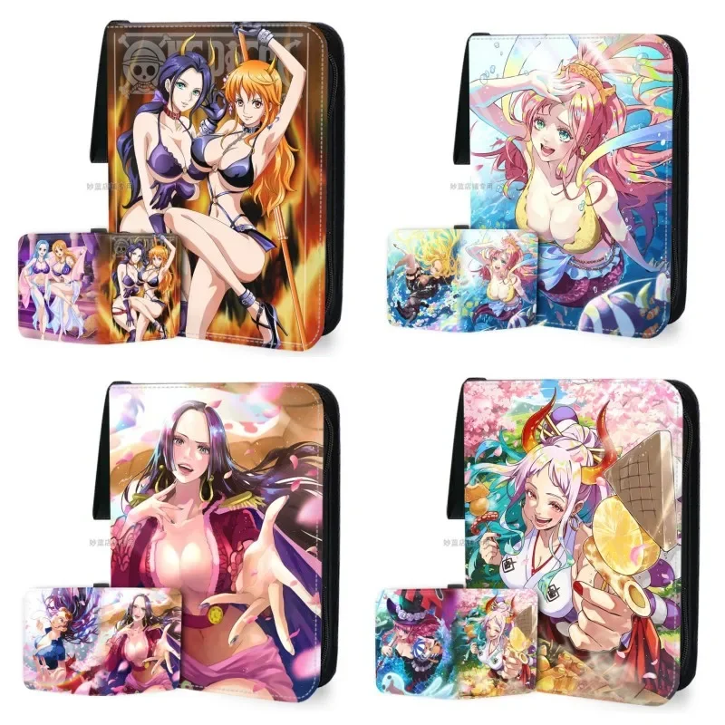 

ONE PIECE Diy Boa Hancock Nico Robin Customized Large-capacity Zippered Card Holder Card Book Animation Derivatives for Friend