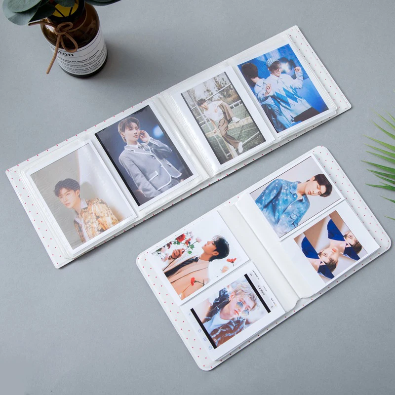 3 Inch Instax Photo Album 64 Pockets Book Album for Fujifilm Instax Mini 12 11 9 8 7+ SE 40 99 Link 3 Films Photo Paper Album
