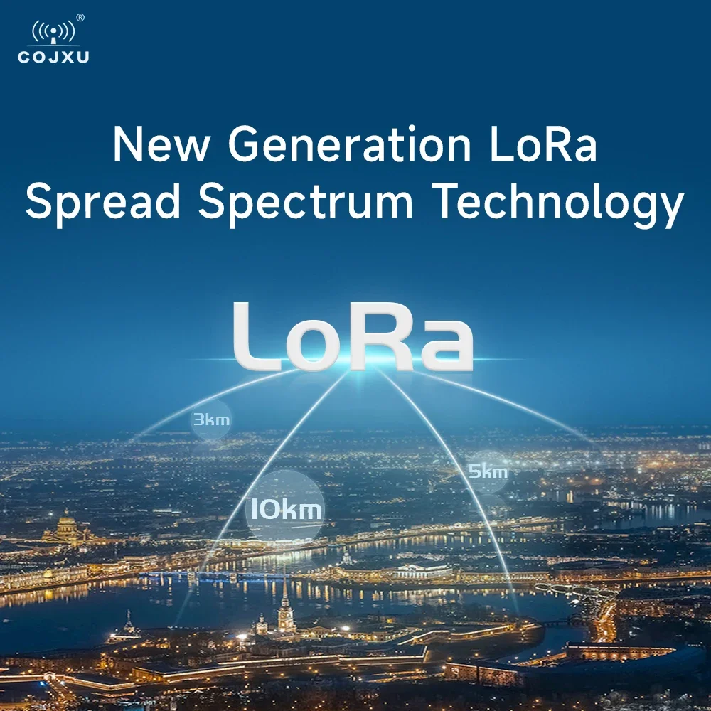LoRa Wireless Modem 433MHz Ultra Small Size Rail Installation 30dBm 10KM COJXU E95M-DTU(400SL30-485) Modbus RSSI LBT AT Command