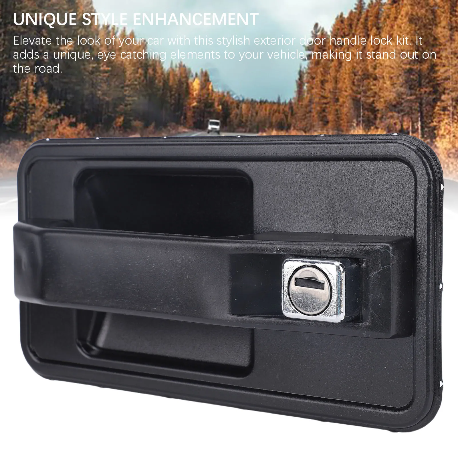 Outer Door Handle with Lock Front Rear Right Truck Door Handles Replacement for TALBOT EXPRESS 1981-1994 Outer Front Door Handle