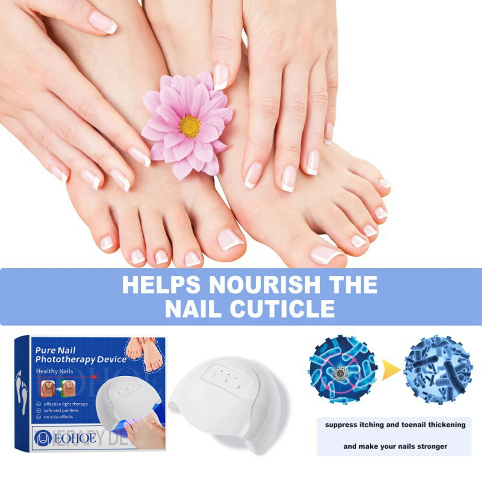 Fungal Nail Laser Device Repair Fast Nails Fungus Onychomycosis Repair Toenail Fingernail Removes Nail Fungus Foot Care Device nail fungus repair device