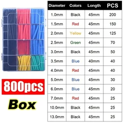 Heat - Shrink Tubing Kit - Thermoresistant Electrical Insulation Sleeving (127pcs) (800PCS with Box)
