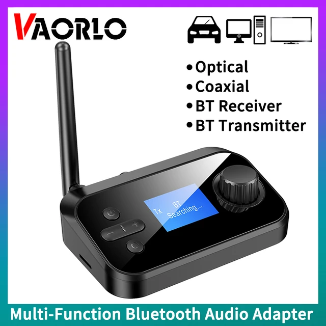 Émetteur-récepteur audio Bluetooth multifonction, adaptateur sans fil  stéréo coaxial optique AUX, convertisseur de radiateur pour