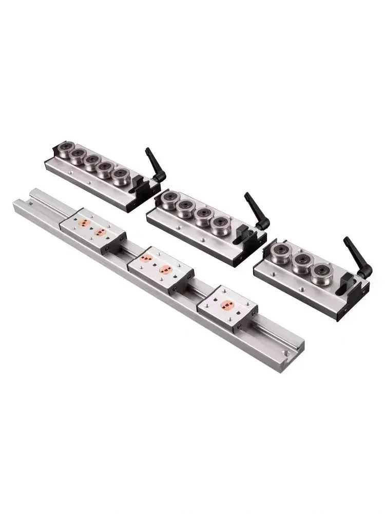 Silver Built-In Dual-Axis Linear Guide Woodworking Roller Slide