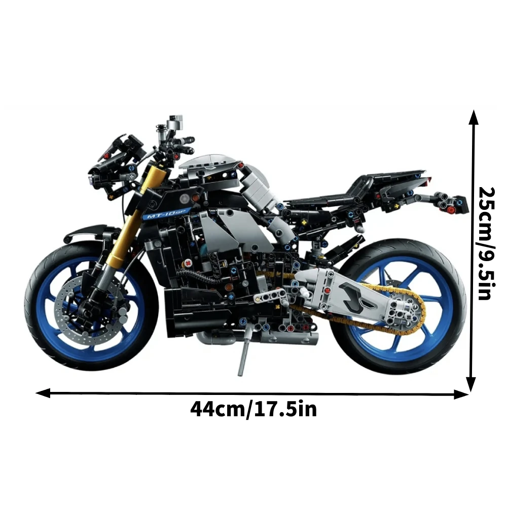 Technical 42159 MT-10 SP Motorcycle Model Building Blocks Advanced Building Set For Adults Bricks Toys Gifts Vehicles Collection 6
