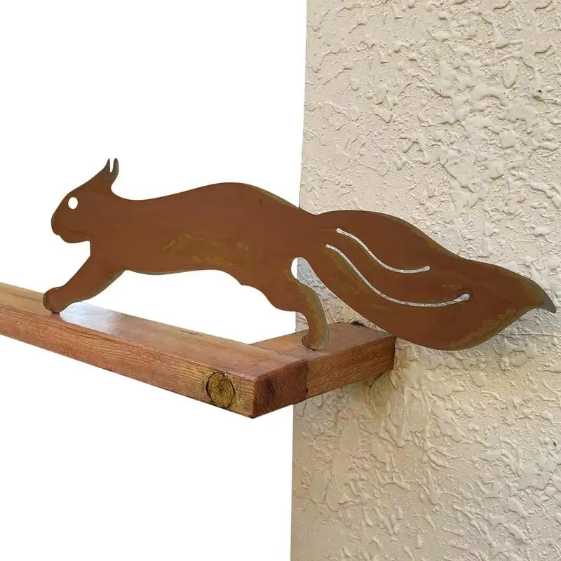 

Metal Squirrel Garden Decor Metal Squirrel Stakes With Rusty Patina Cute Animal Garden Decoration Rust Look Metal Rust Garden