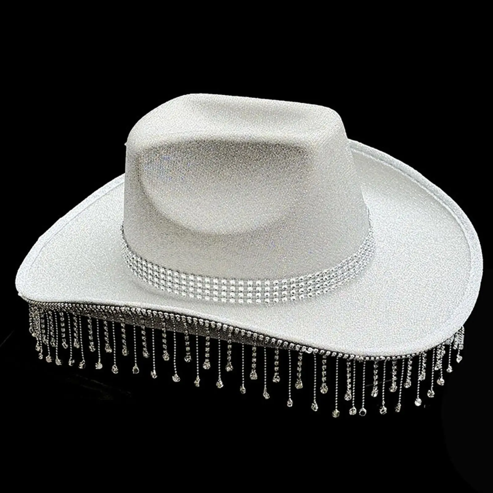 Western Cowboy Hat Novelty Decor Lightweight Headwear Wide Brim for Wedding Stage Performance Engagement Men Women Outdoor