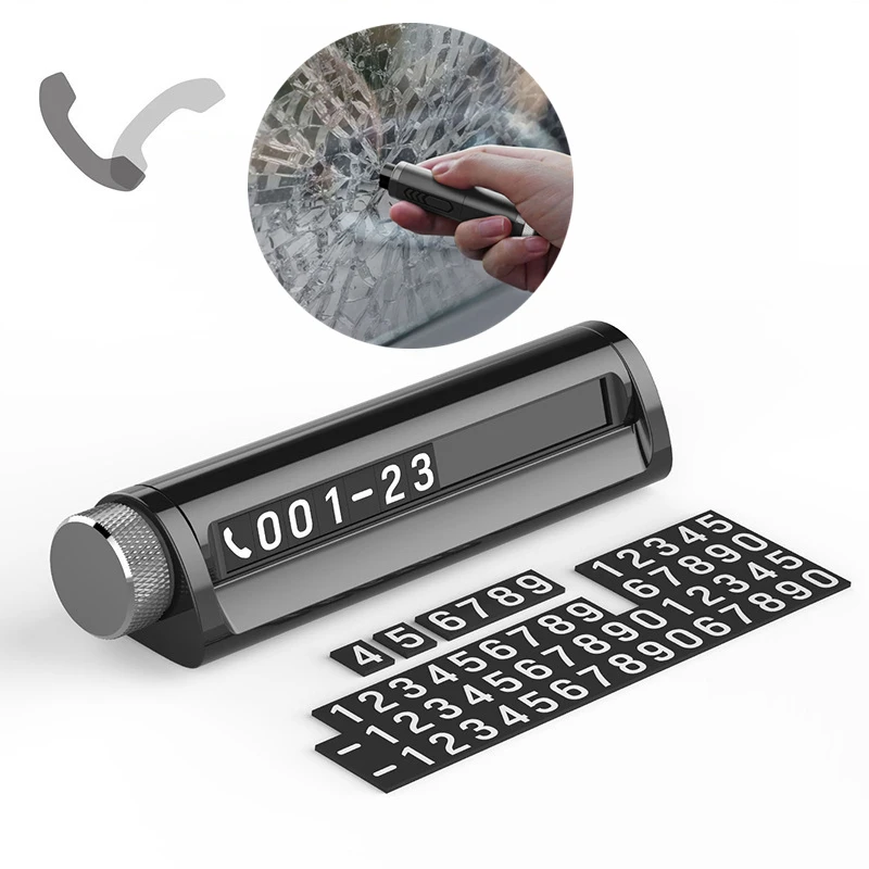 CarTemporaryParkingCardLuminousPhoneNumberCardPlateTelephone