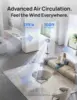 Pedestal Fan with Smart Control, 40-44" Adjustable Height, DC Quiet Fans for Bedroom, 120°+85° Omni-Directional Oscillating Fan, 4