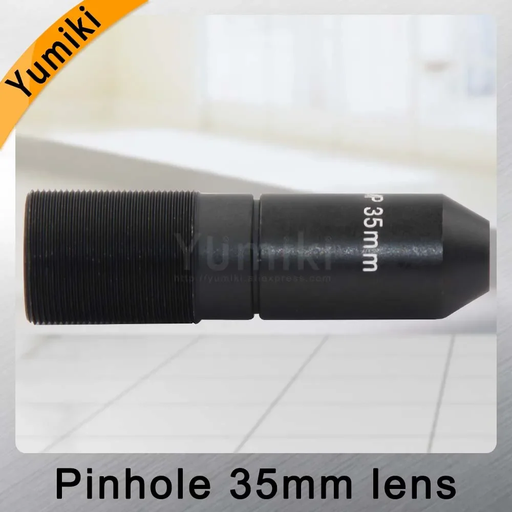 Yumiki HD 2.0Megapixel 35mm pinhole Lens, CCTV Camera Lens,M12 mount,Image Format 1/2.7",F1.6, Fixed Iris