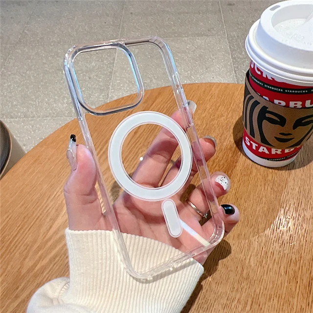 Luxury Magsafe Magnetic Transparent Frame Phone Case - Enhanced Protective Cover