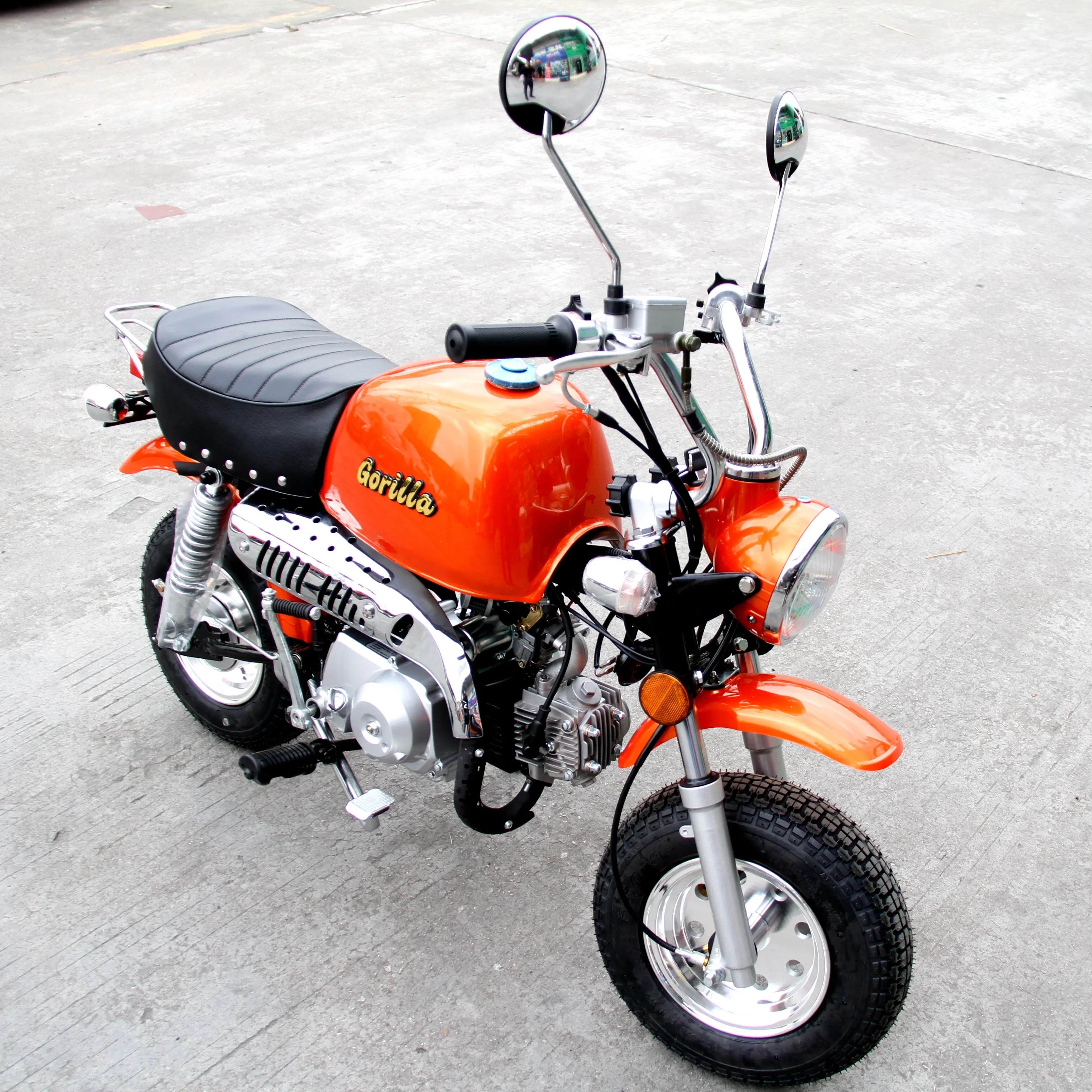 110/125CC 4stoke Air Cooled New Discount High Quality Semi Automatic Motorcycle Gorilla Bike Orange In Stock 4