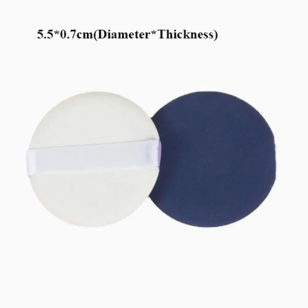 2pcs New Mini Round Air Cushion Puff Thin Dual-Use Foundation Sponge Lightweight Essential Make Up Cushion